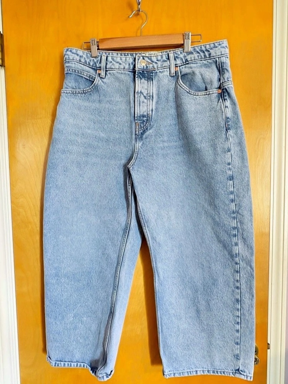 We The Free Deep Trance Dropped Boyfriend Jeans in Blue Waist 31 like new